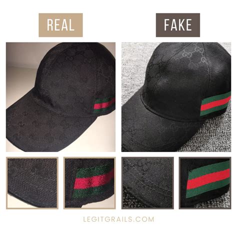 gucci cap vs fake|authentic Gucci hat.